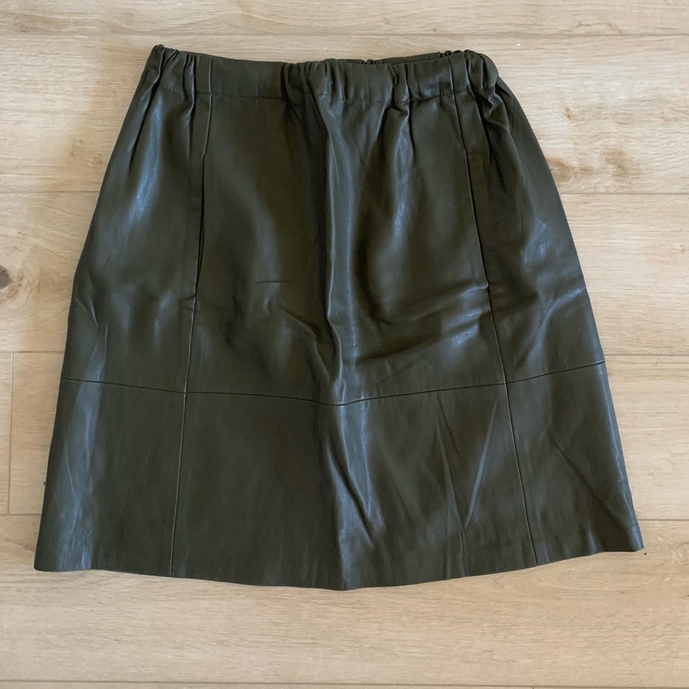 ZARA - faux leather mini skirt